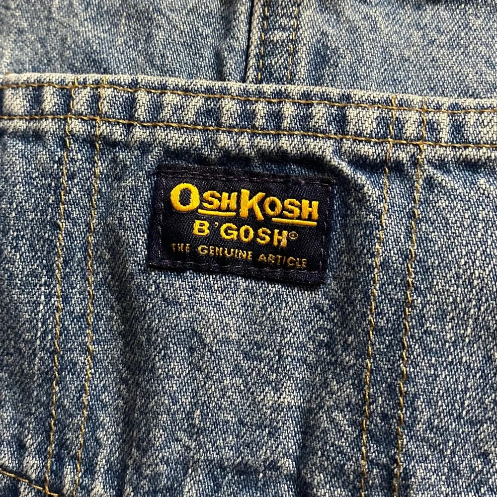 OshKosh B’Gosh Vestbak Overalls Denim, 1990s, Oshkosh Trusts Tide, 4T, Vintage